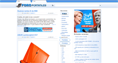 Desktop Screenshot of foroportatiles.com